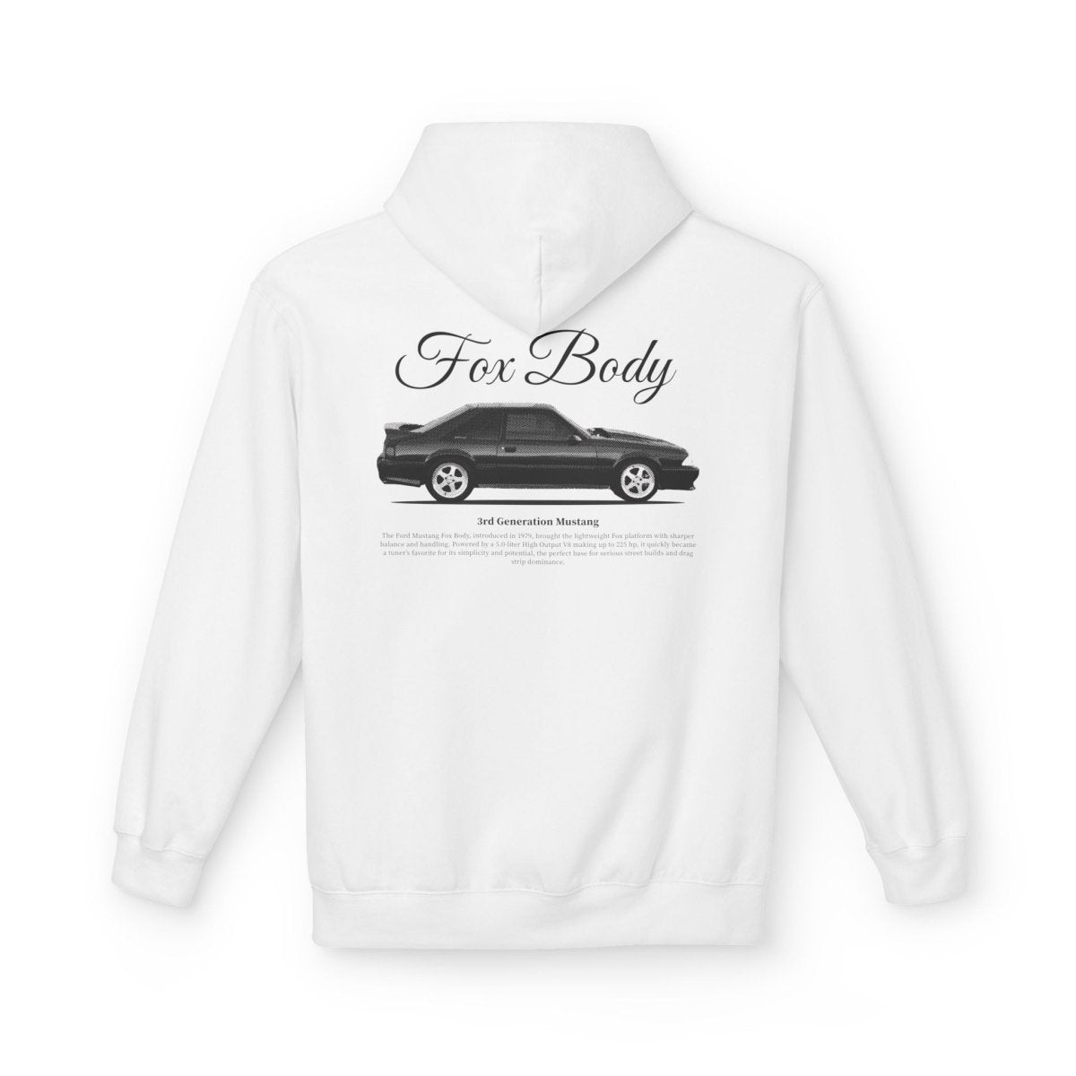 Mustang Fox Body Hoodie B/W - Turbo Lag