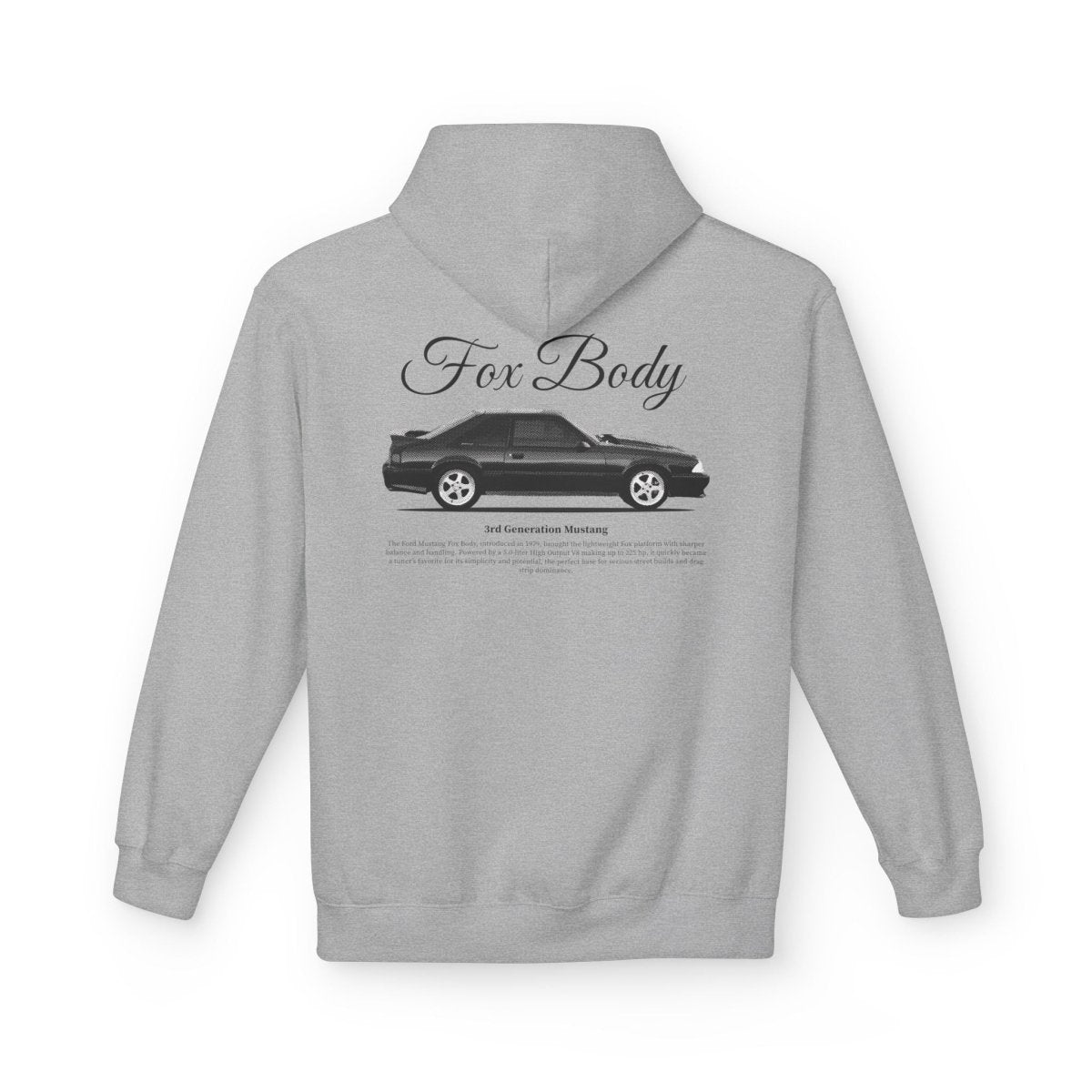 Mustang Fox Body Hoodie B/W - Turbo Lag
