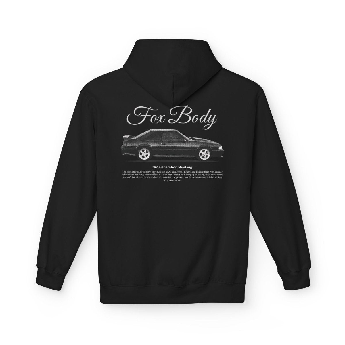 Mustang Fox Body Hoodie B/W - Turbo Lag