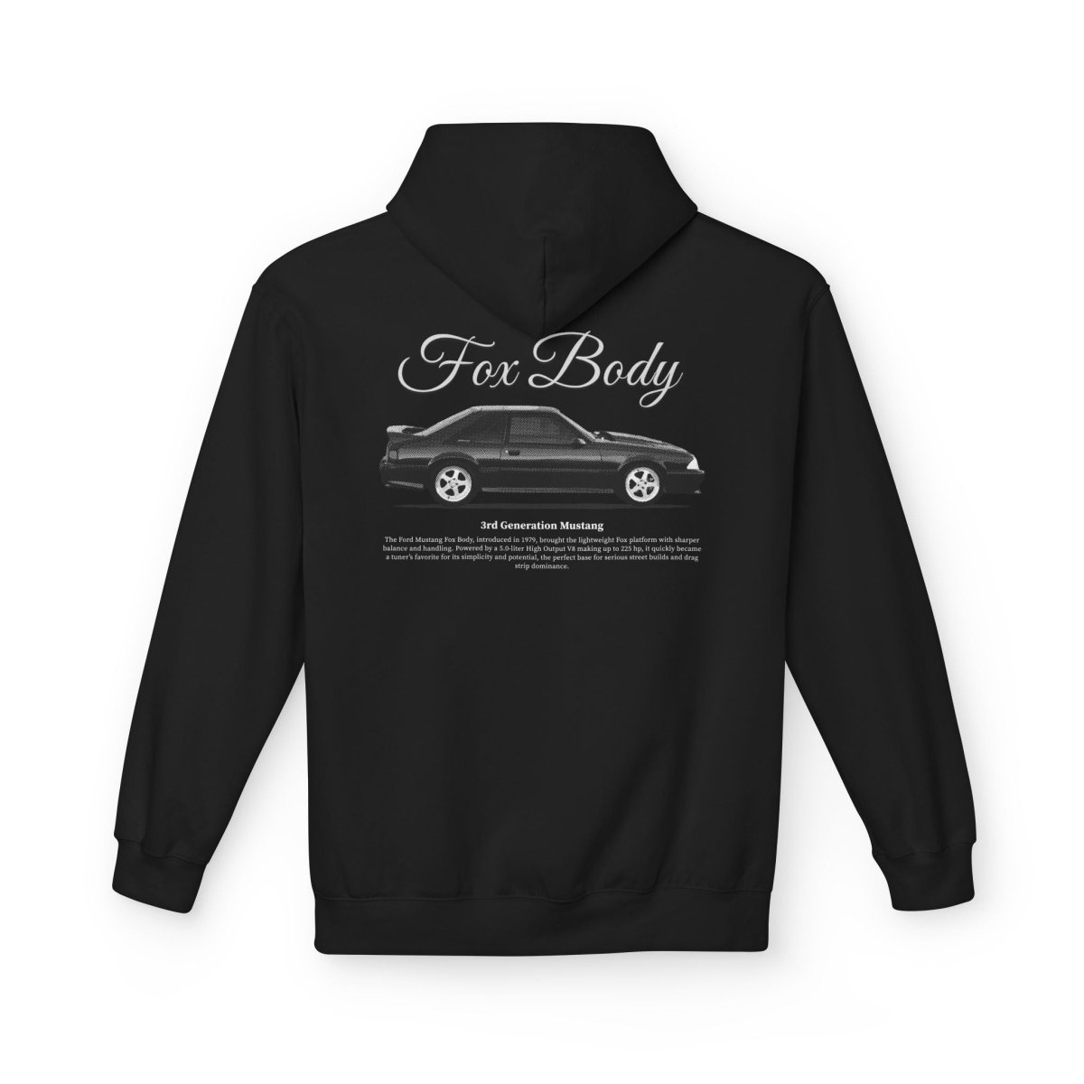 Mustang Fox Body Hoodie B/W - Turbo Lag