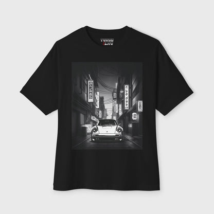 Porsche 911 Asian Street Vibes Oversized Boxy Shirt - Turbo Lag
